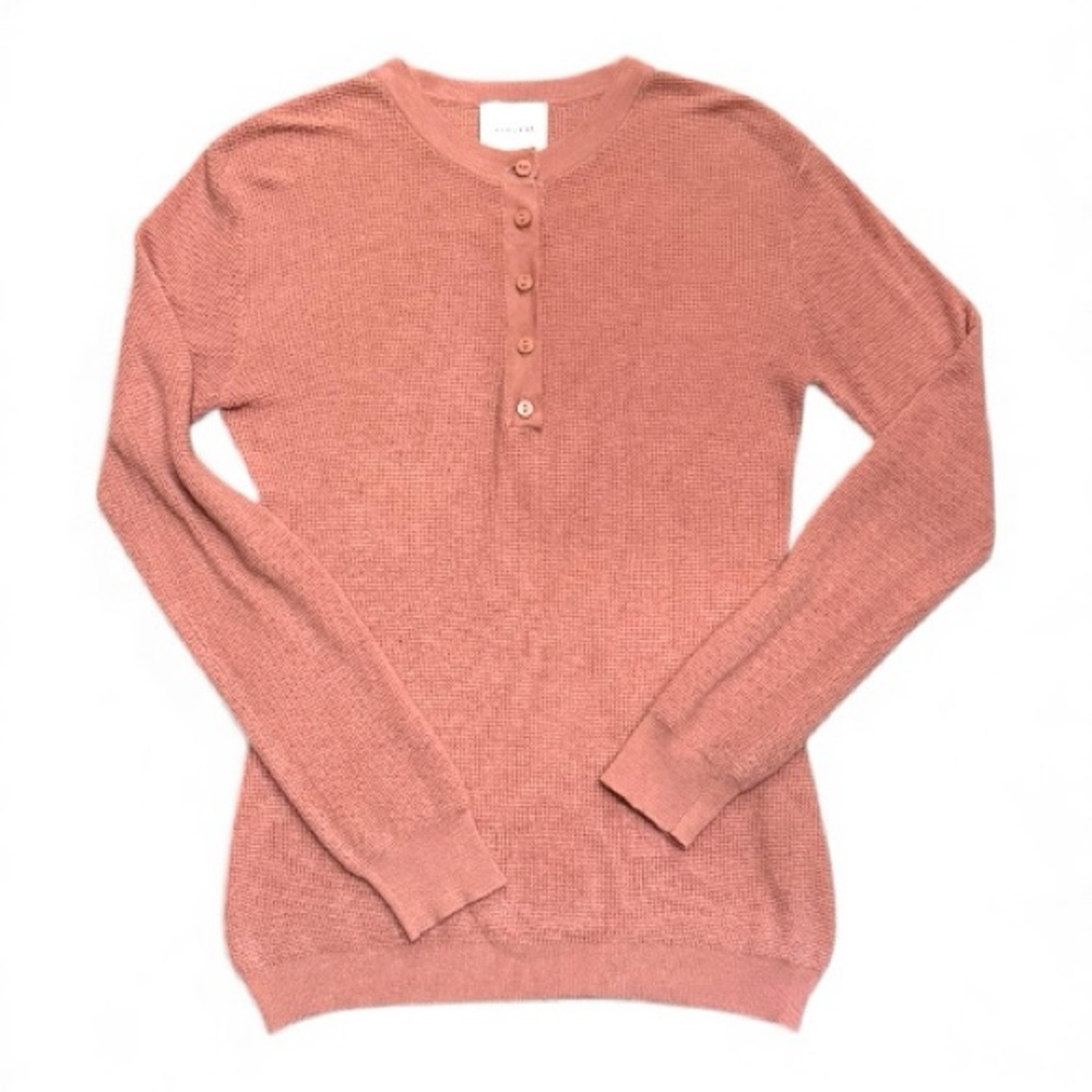 Sundays pink henley size small
